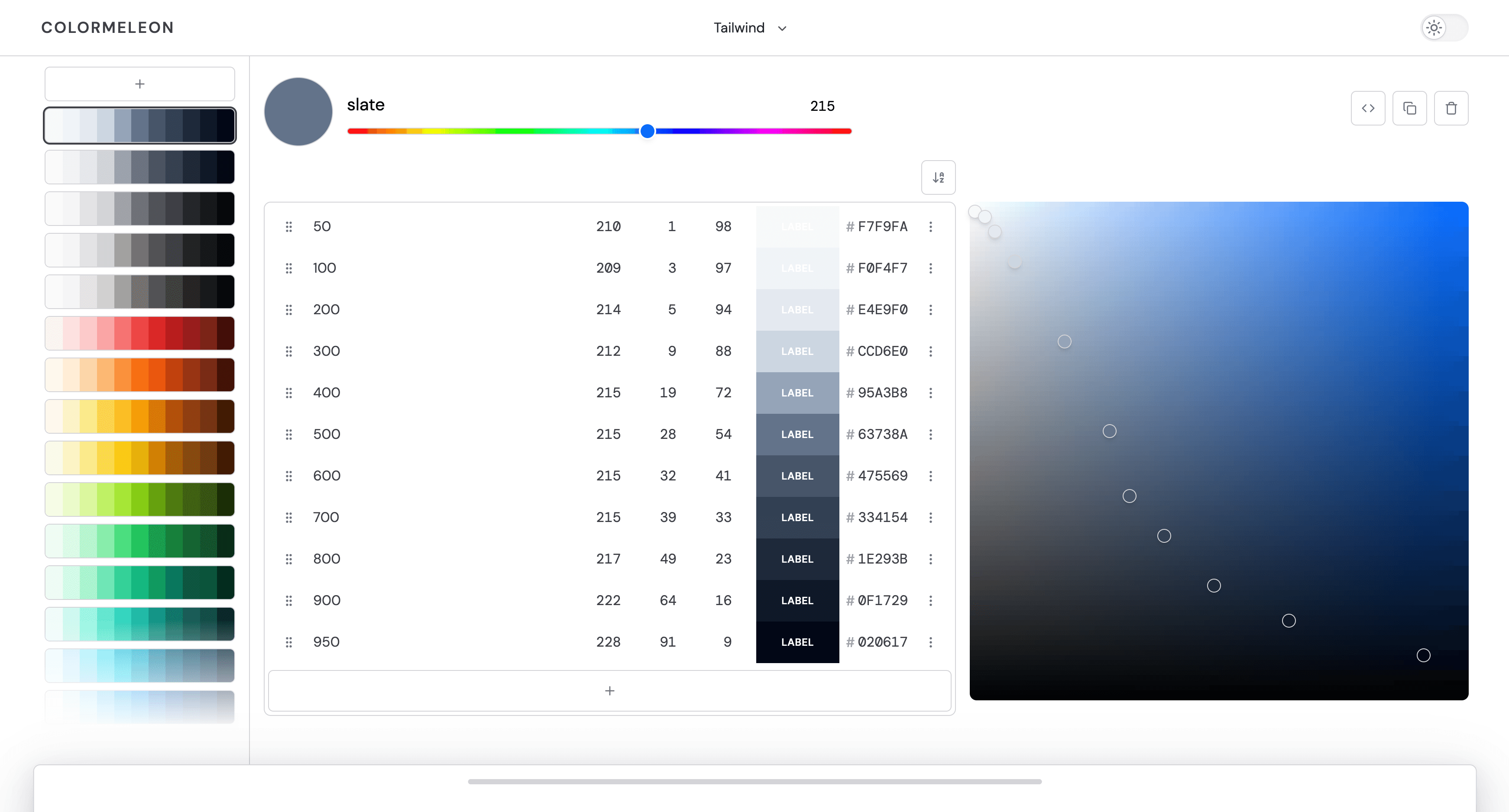 screenshot of colormeleon